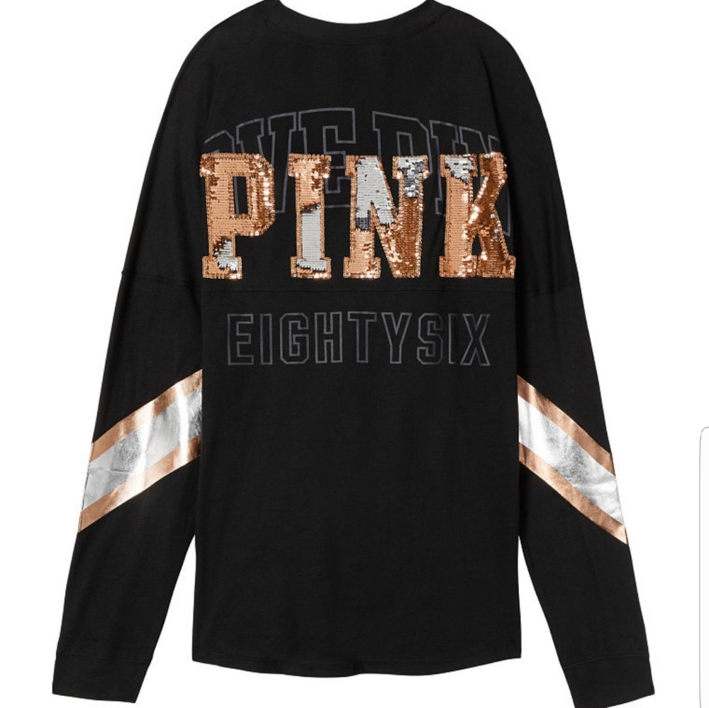 Pink VS long sleeve shirt size large